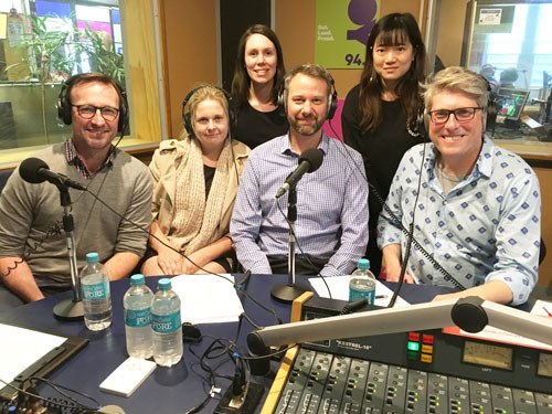 memory podcast guests sitting at the recording desk